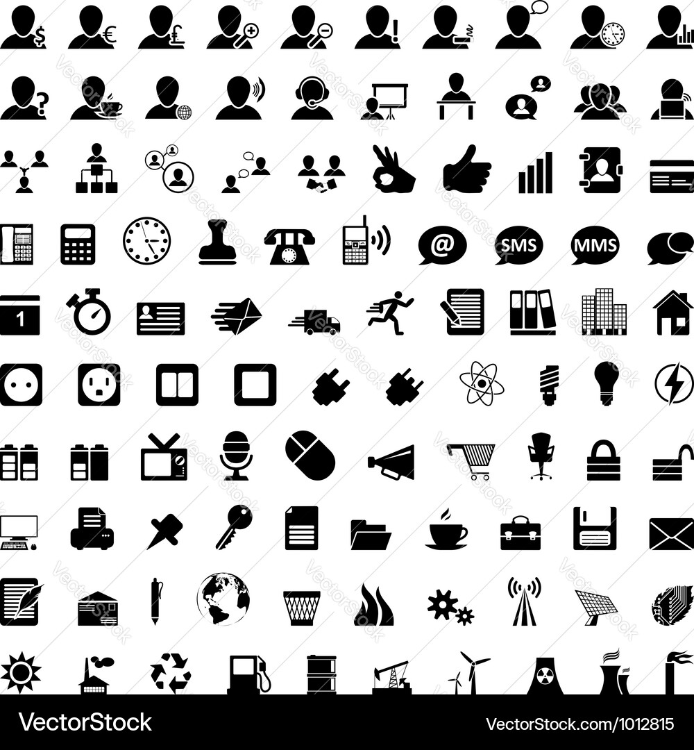 Icon set Royalty Free Vector Image - VectorStock