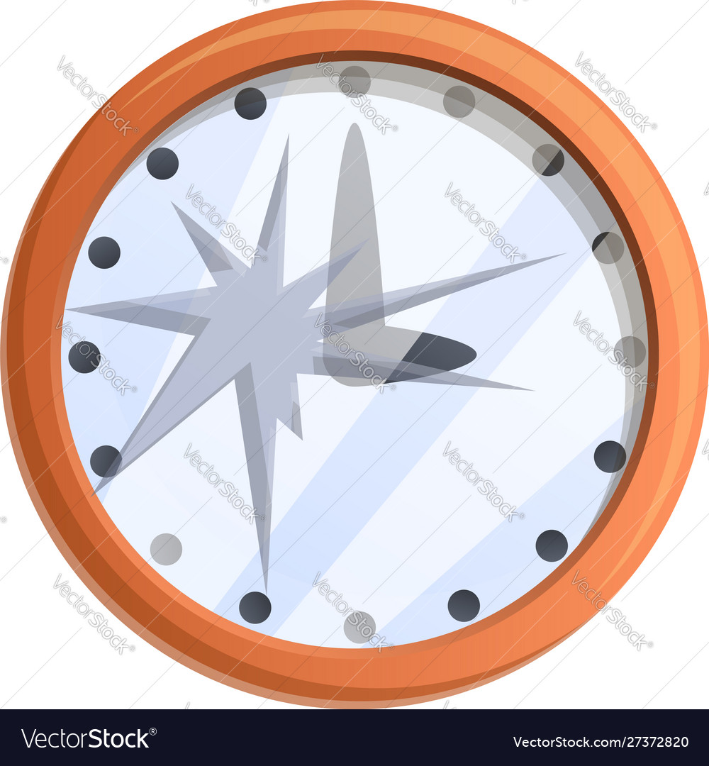 Broken wall clock icon cartoon style Royalty Free Vector Broken wall clock icon cartoon style Royalty Free Vector