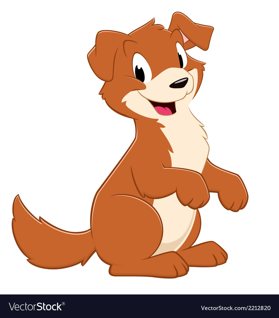 Download Cartoon Puppy Dog Royalty Free Vector Image - VectorStock