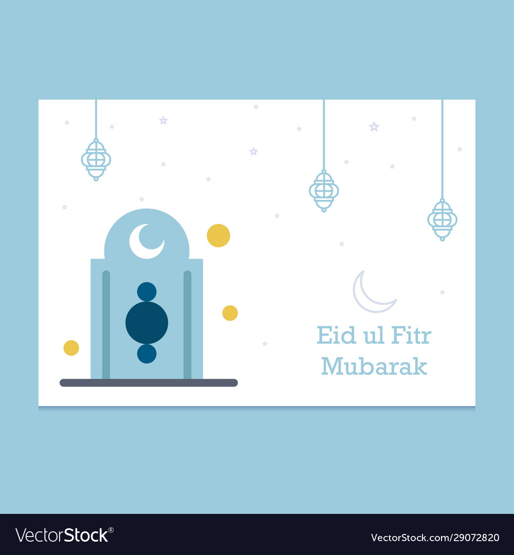 Eid mubarak greeting card