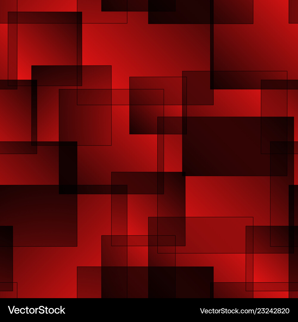 Pattern red squares with shadow and volume Vector Image