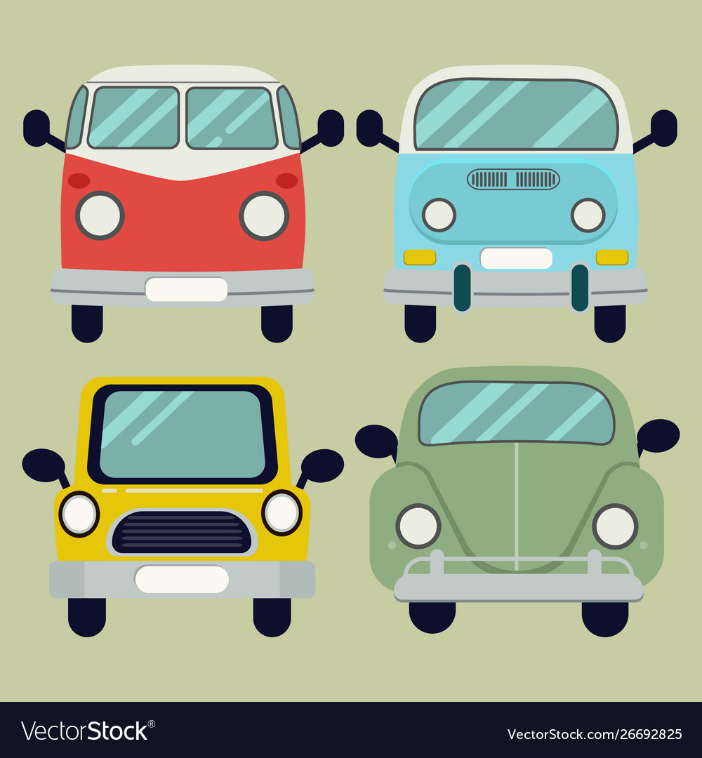 Cartoon car pack set