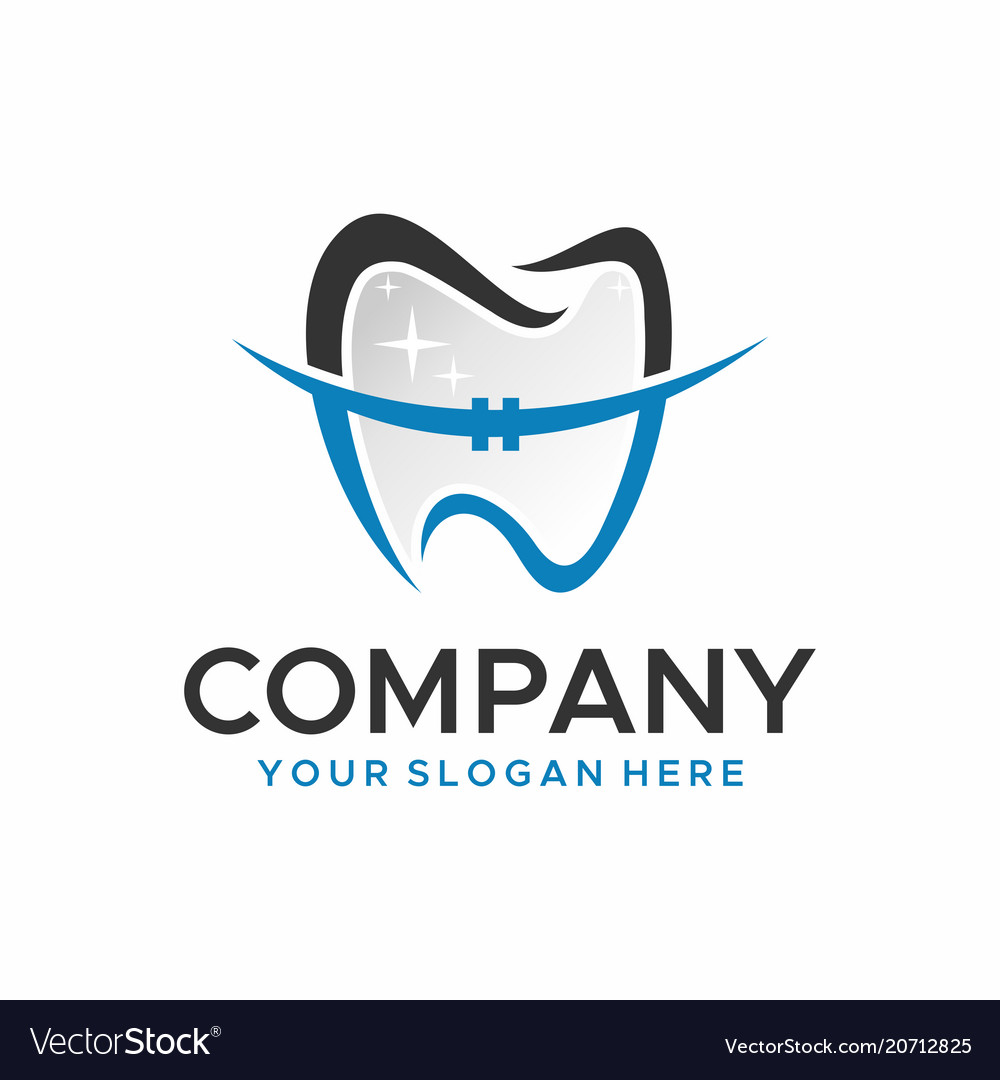 dental logo royalty free vector image vectorstock