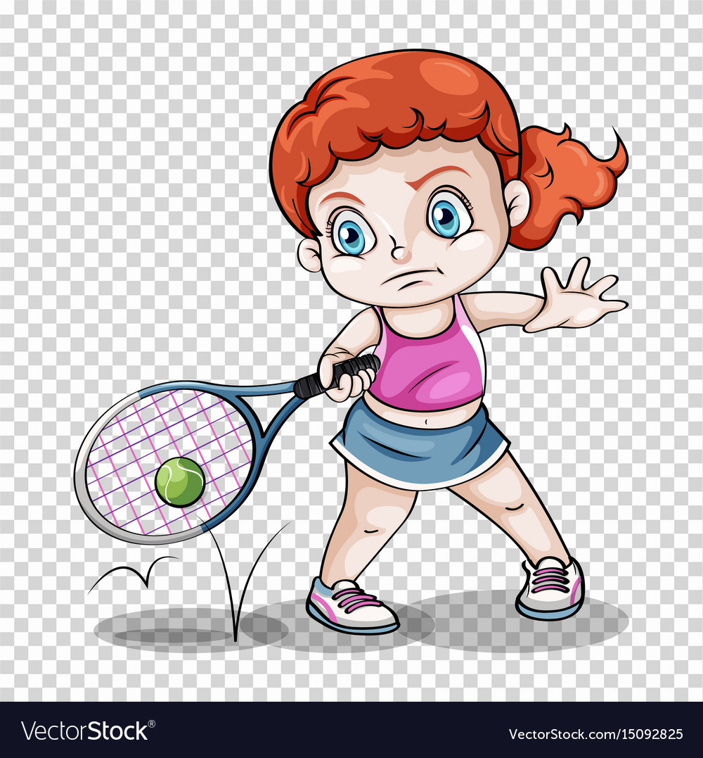 Girl Playing Tennis Clipart Backgrounds