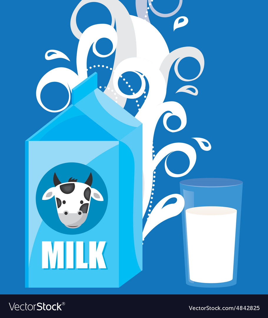 Fresh milk design Royalty Free Vector Image - VectorStock