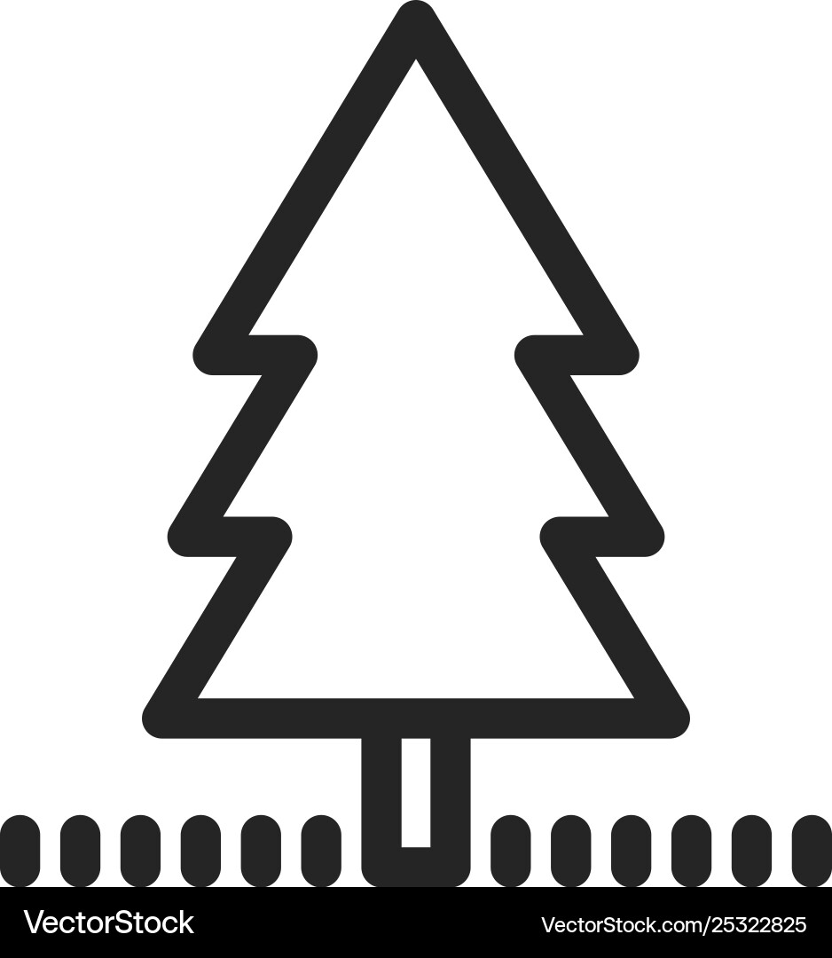 Pine tree icon Royalty Free Vector Image - VectorStock