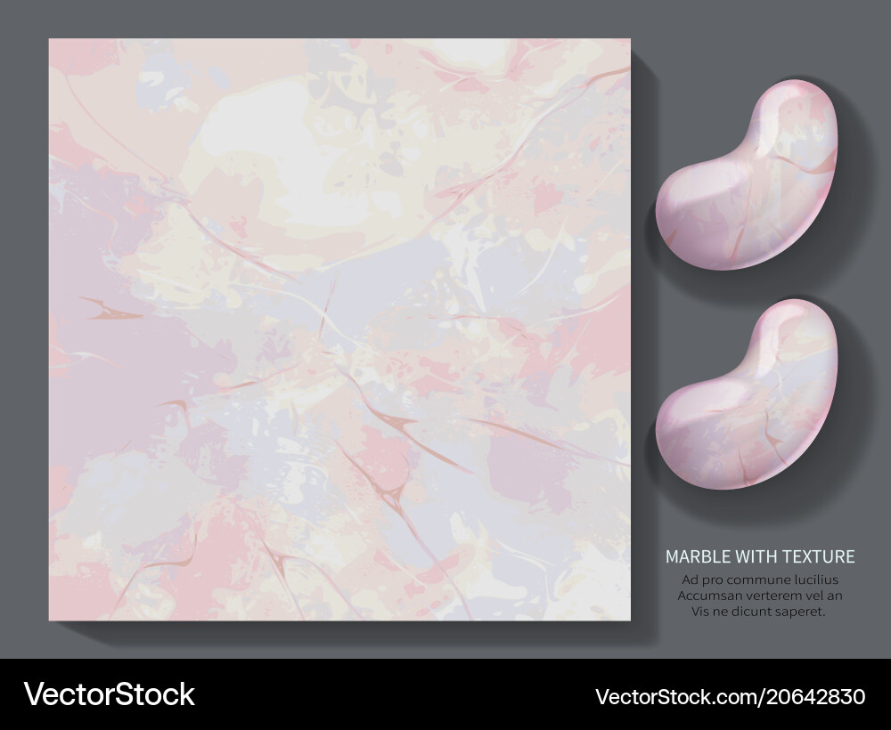 Fantastic magic marble of pink tones Royalty Free Vector