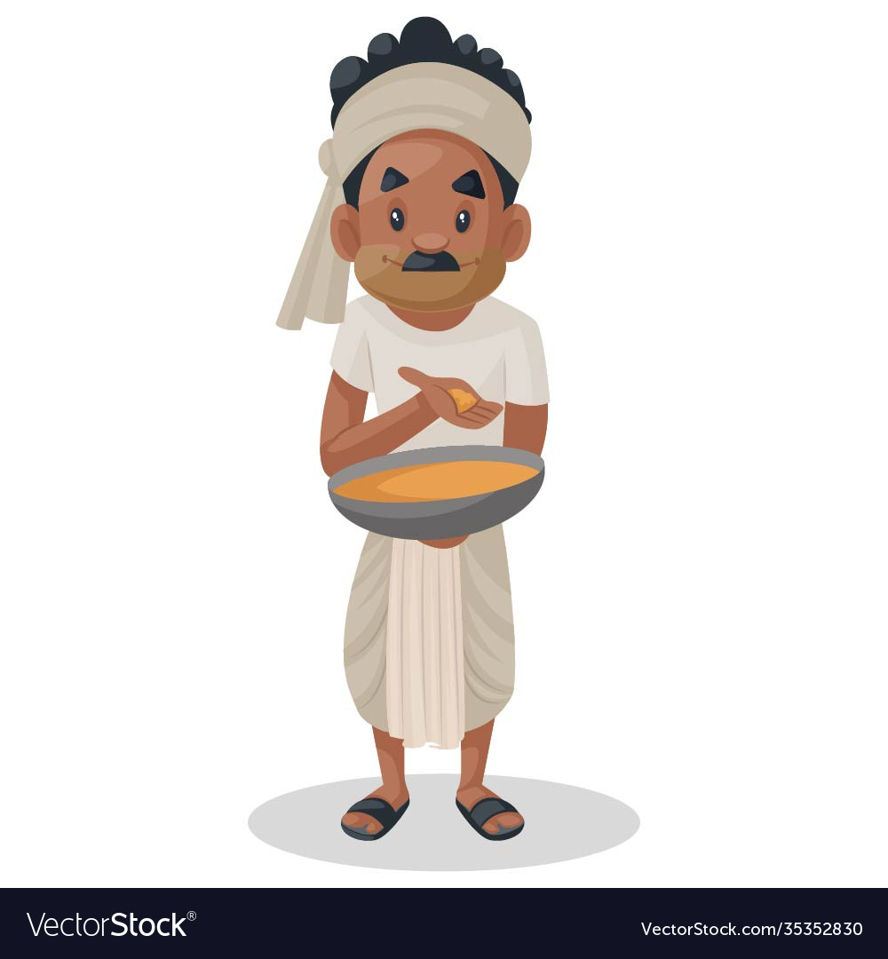 Indian bihari man Royalty Free Vector Image - VectorStock