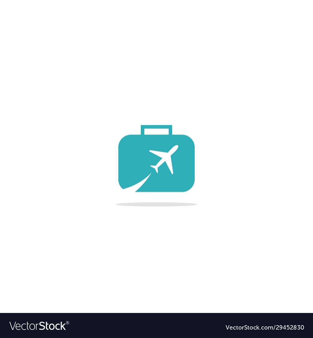 Travel bag airplane logo