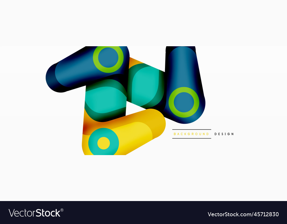 Trendy creative minimalist geometric background Vector Image