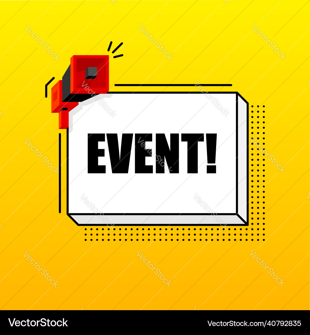 Event banner template marketing flyer Royalty Free Vector