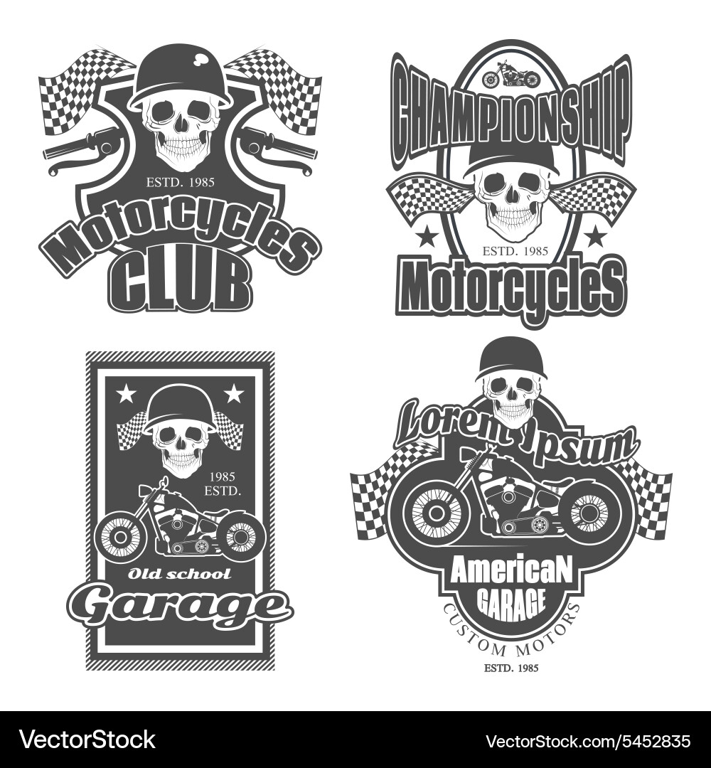 Motorcycles Royalty Free Vector Image - VectorStock