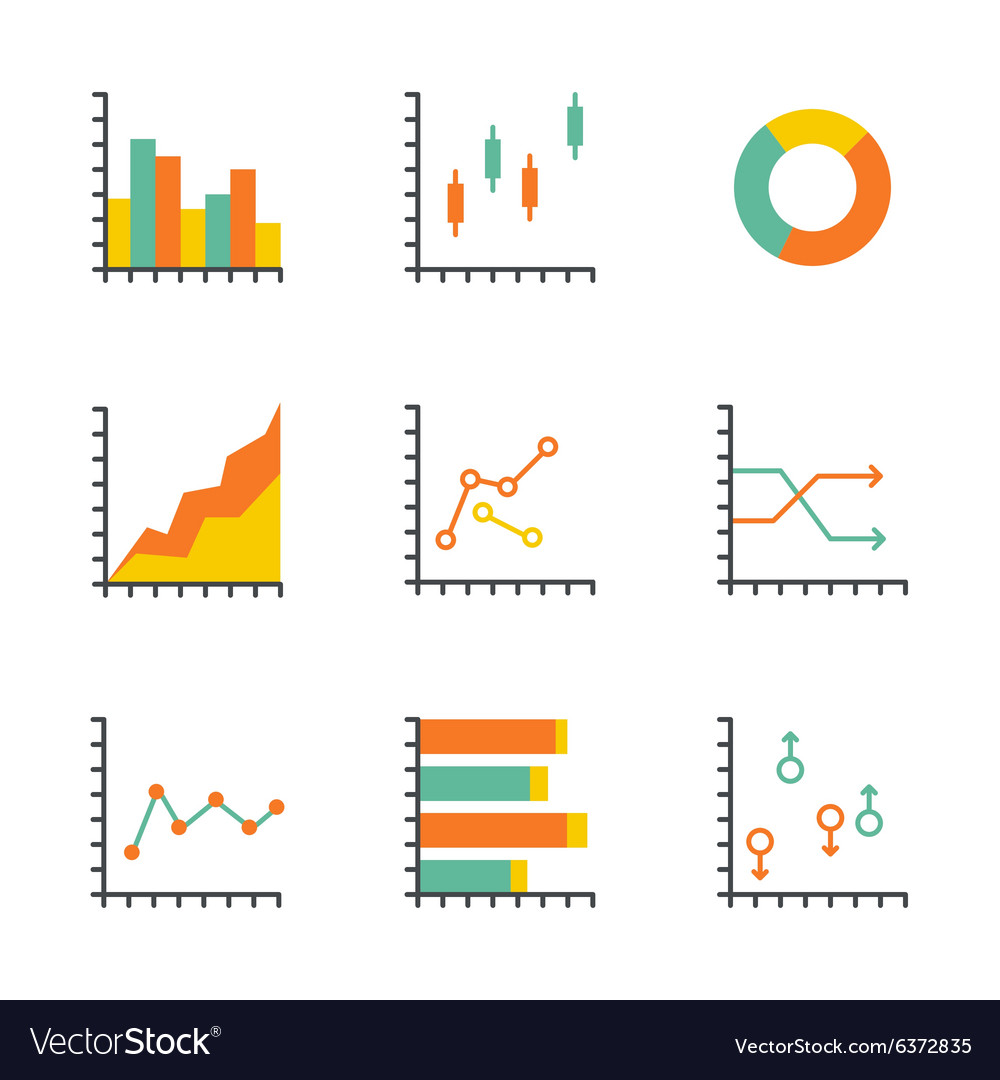 Set statistics icon Royalty Free Vector Image - VectorStock