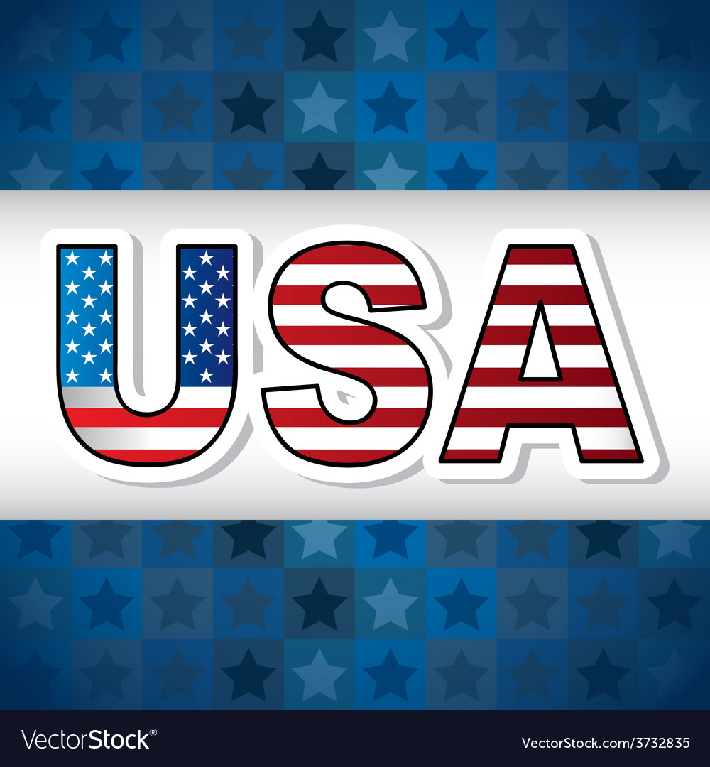 Usa poster Royalty Free Vector Image - VectorStock