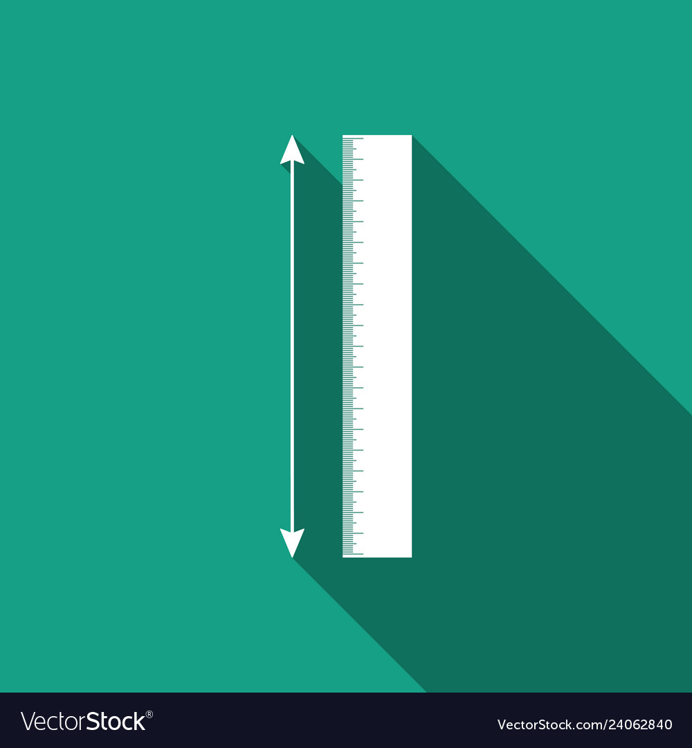 Measuring height and length icon isolated Vector Image