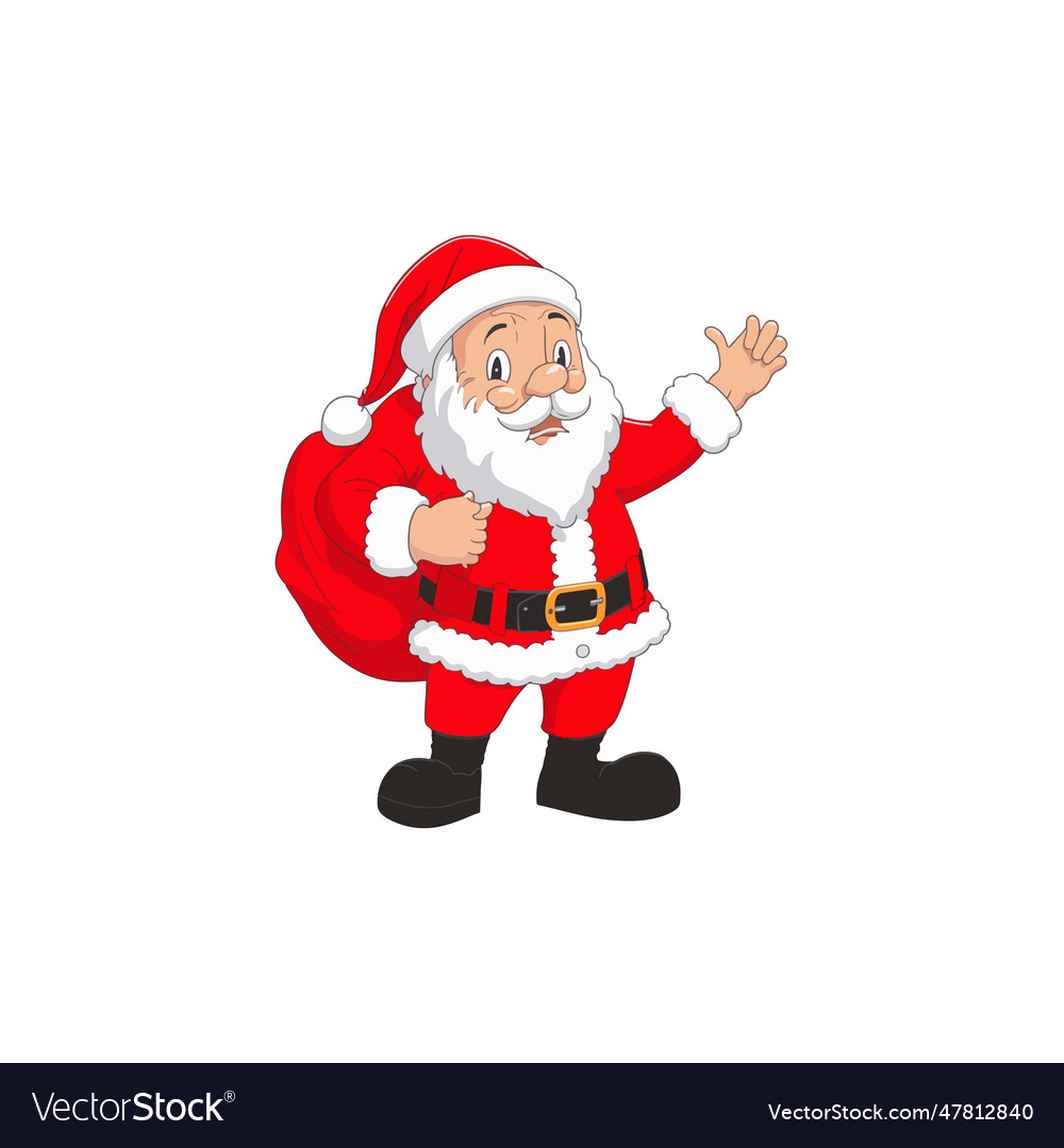 Santa claus and christmas gifts Royalty Free Vector Image