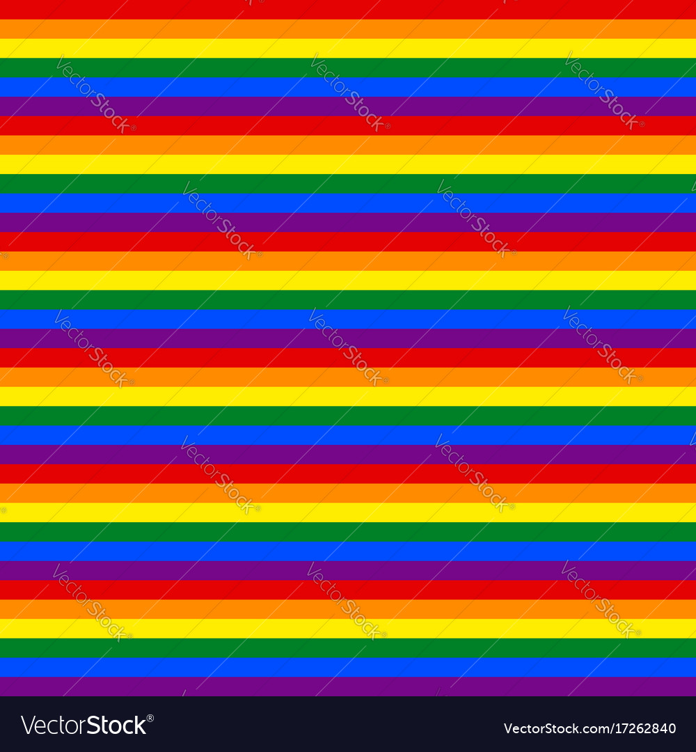 Lgbtqia Rainbow Pride Flag Striped Background Vector Stock