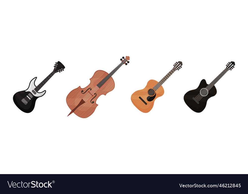 Musical instrument with stringed guitar and cello