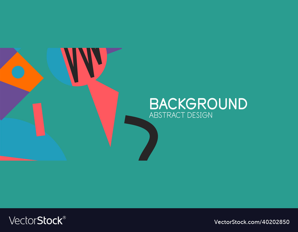 Abstract background with blocks lines geometric Vector Image