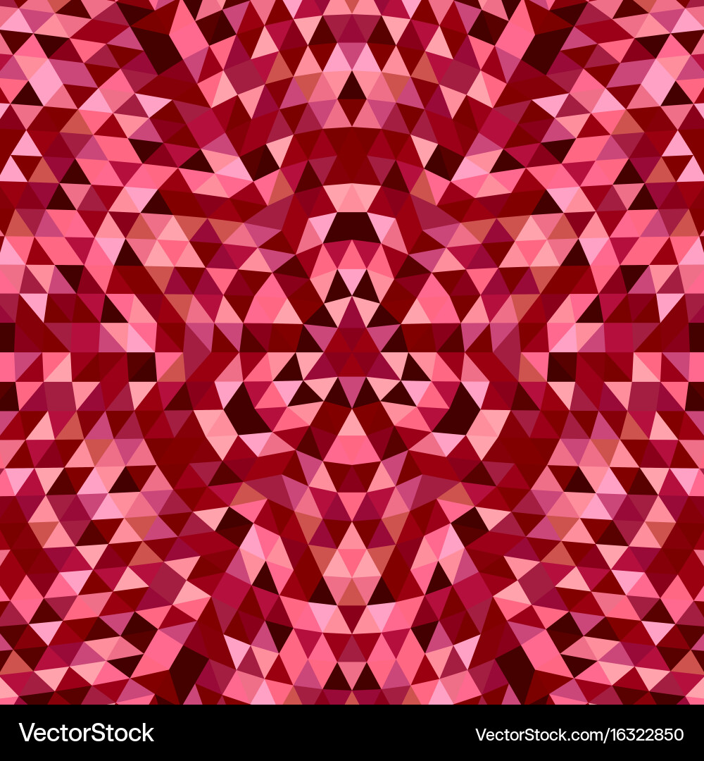Round geometric triangle kaleidoscope mandala Vector Image