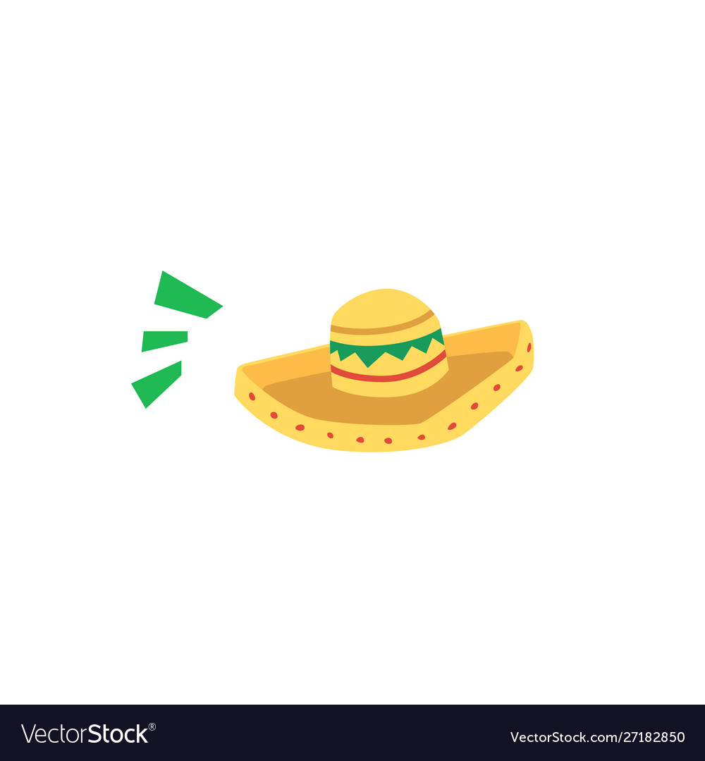 Traditional mexican hat symbol sombrero icon