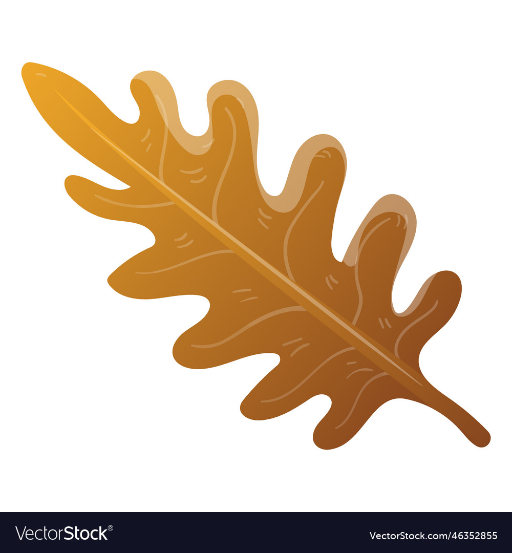 Autumn tree leaf Royalty Free Vector Image - VectorStock