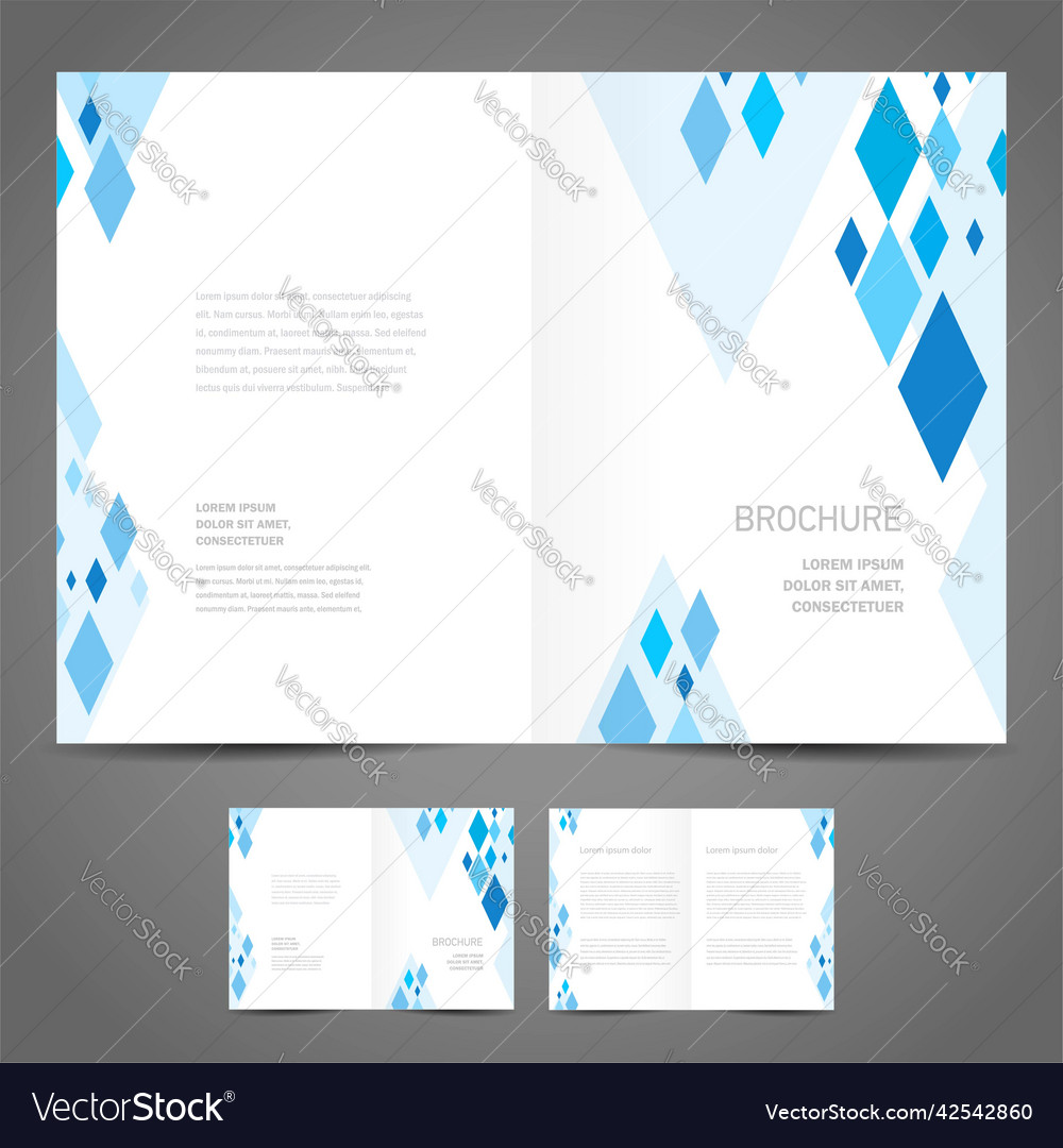 Brochure design template - booklet geometric