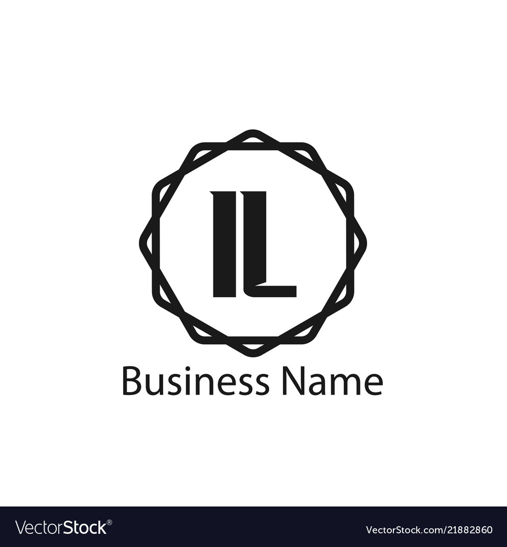 Initial letter il logo template design