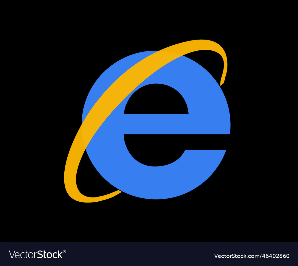 Internet explorer browser brand logo symbol design