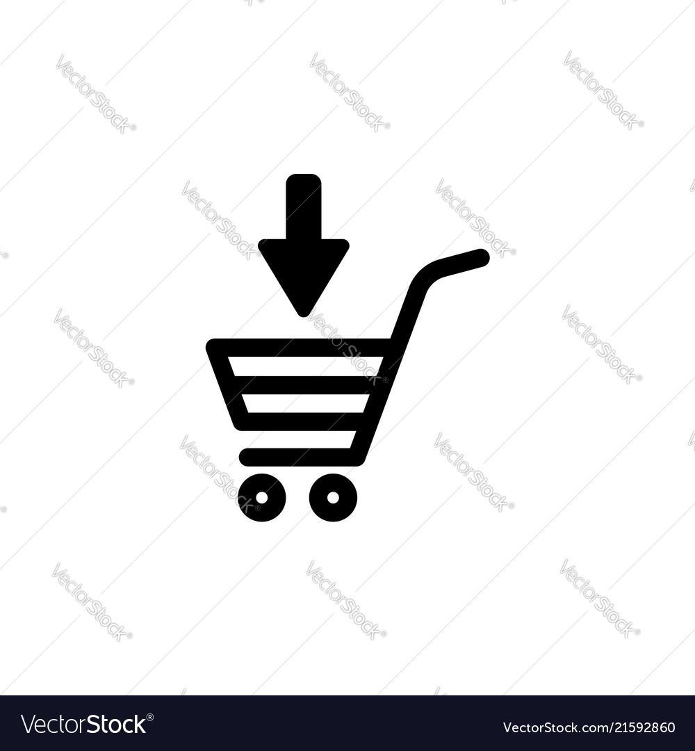 Shopping cart basket icon