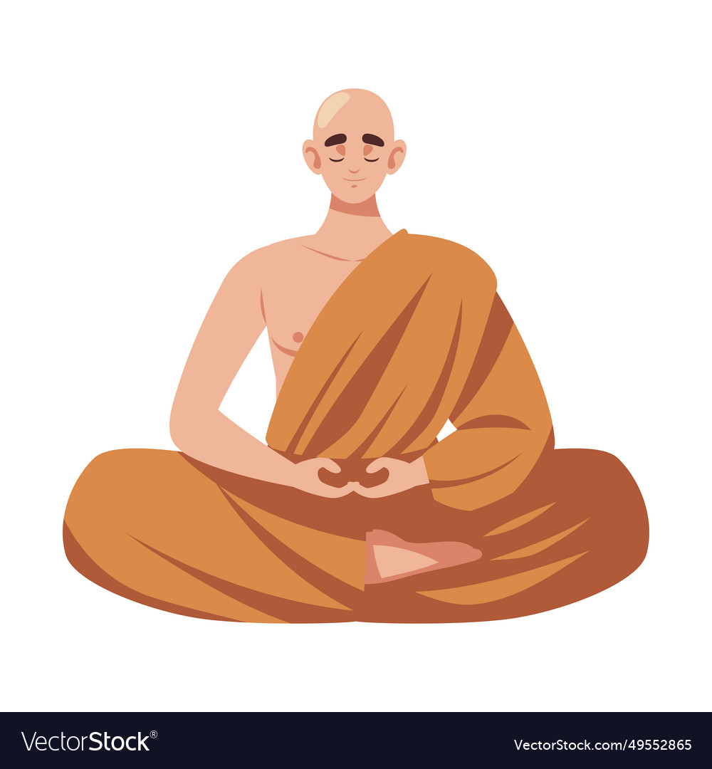 Buddhist monk character