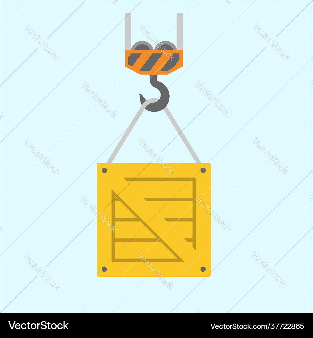 Building construction crane Royalty Free Vector Image