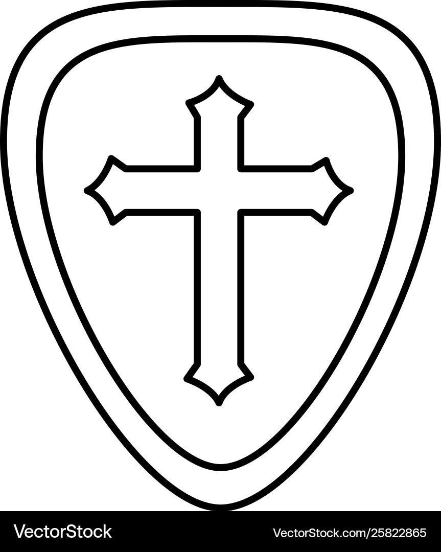 Isolated shield design Royalty Free Vector Image
