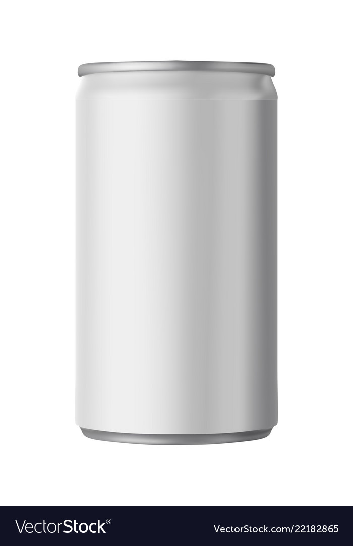 Soda Beer Drink Mock Up Template Isolated On Vector Image
