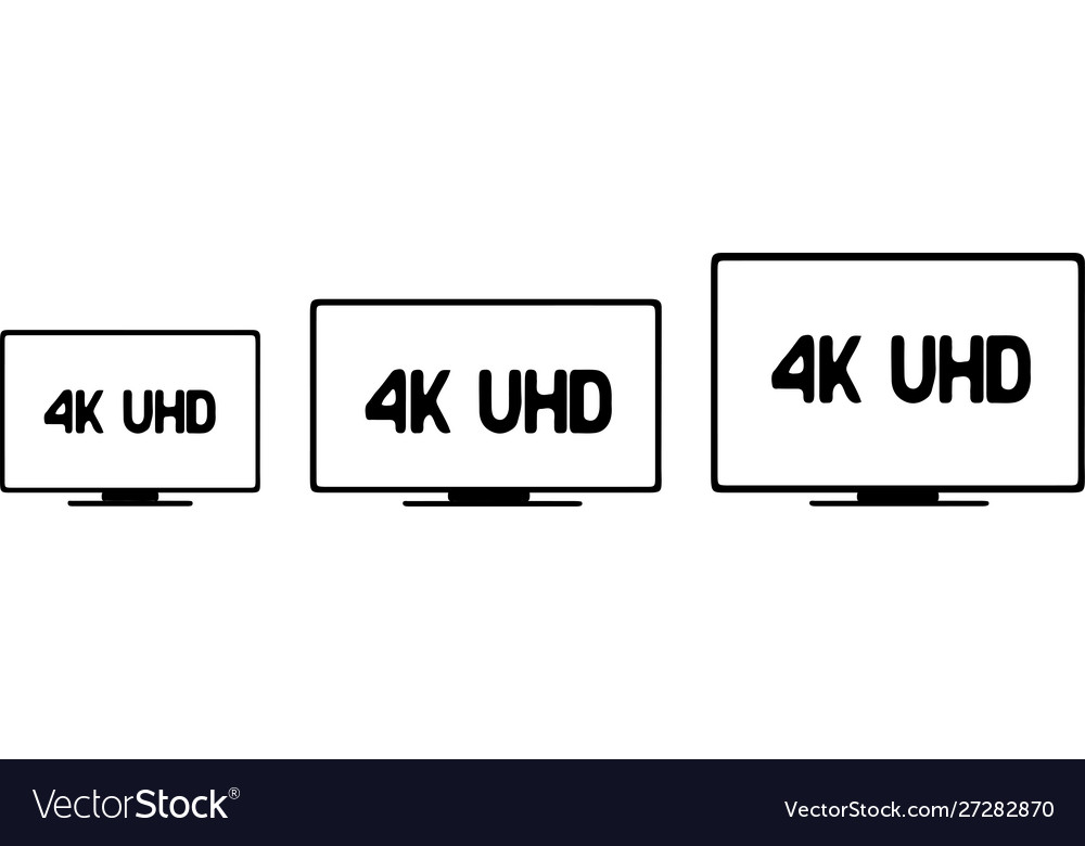 4k ultra hd on color background