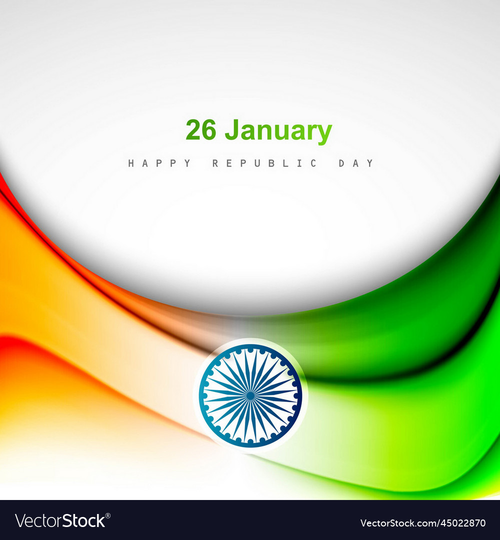 Decorative tricolor indian background Royalty Free Vector