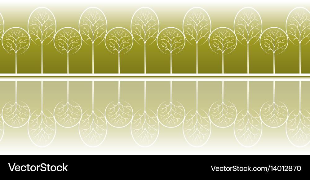 Trees seamless background Royalty Free Vector Image