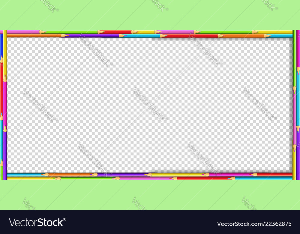 Download Creative rectangle border frame made colored Vector Image