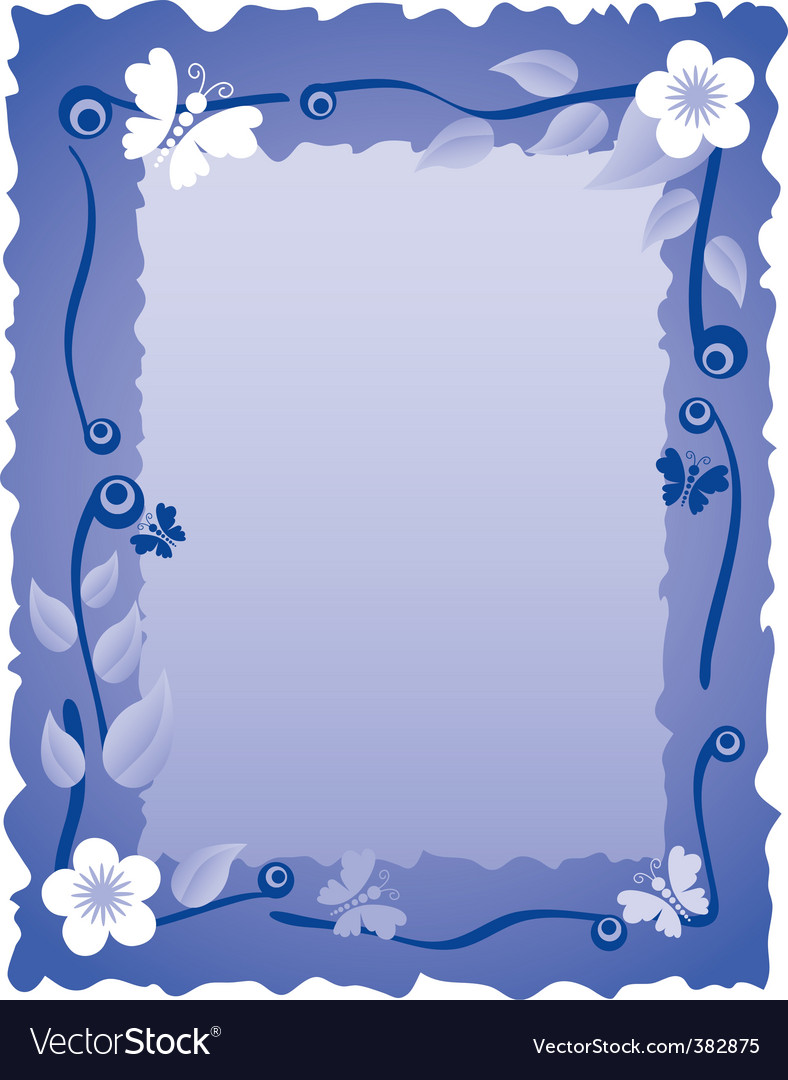 Greeting card with frame Royalty Free Vector Image