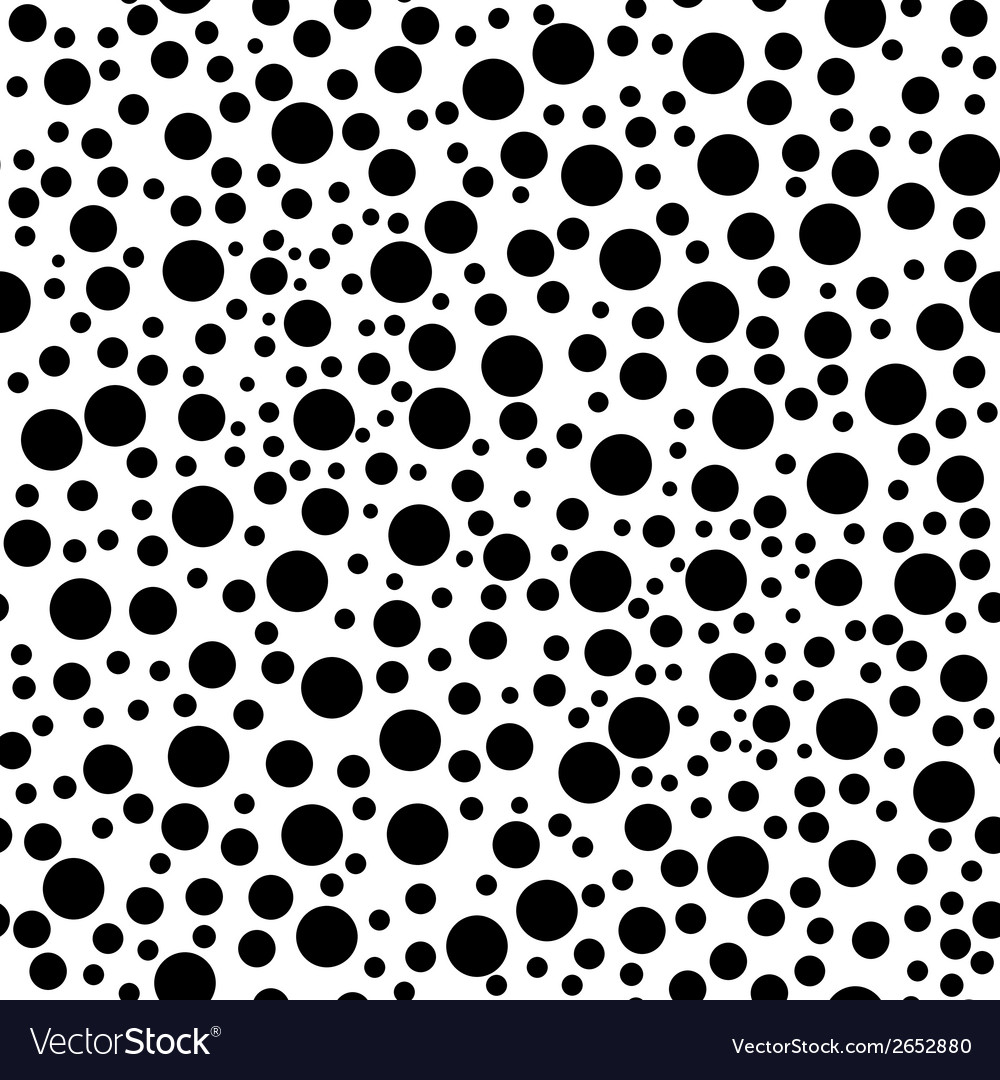 Abstract geometric polka dot seamless pattern Vector Image