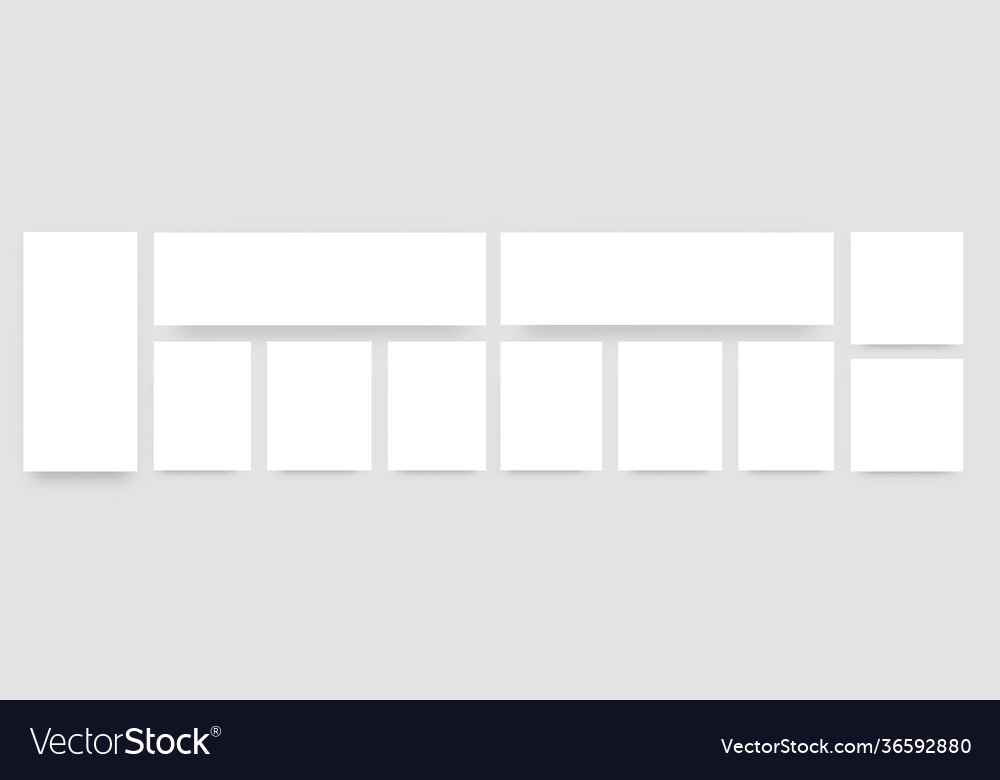 Big White Banner Background Template Royalty Free Vector