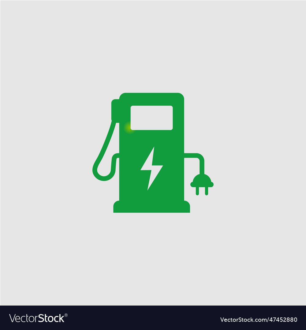 Electric Car Charging Station Sign Royalty Free Vector Image 5020