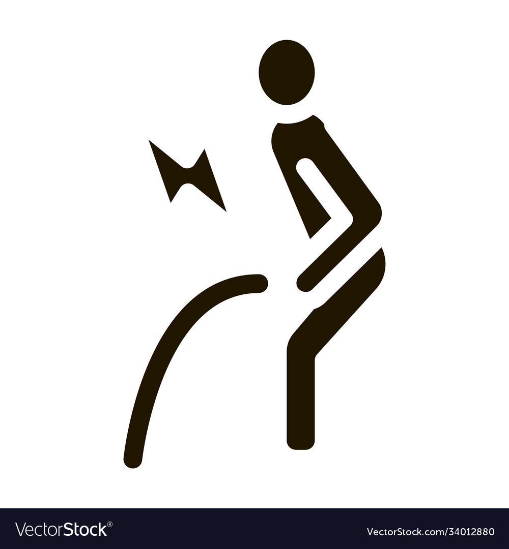 Pelvic pain icon glyph