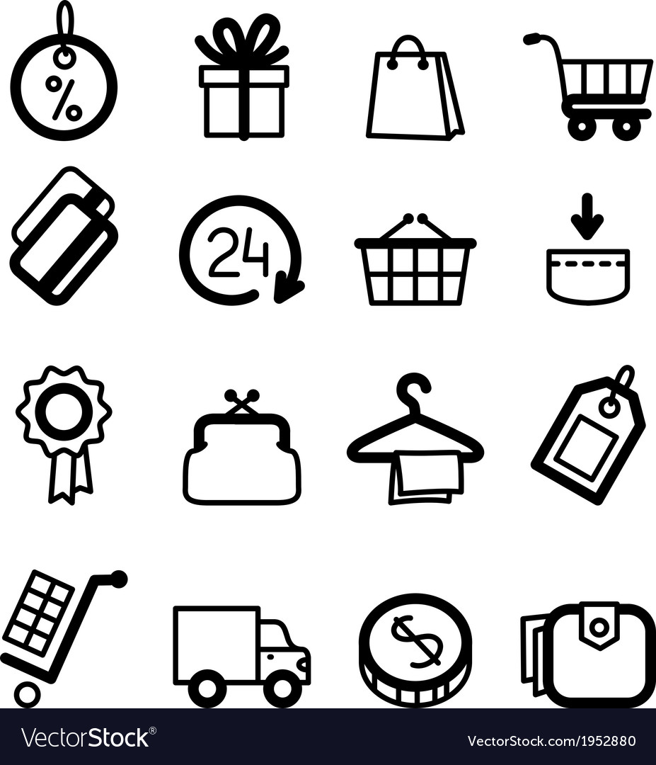 Shopping icons