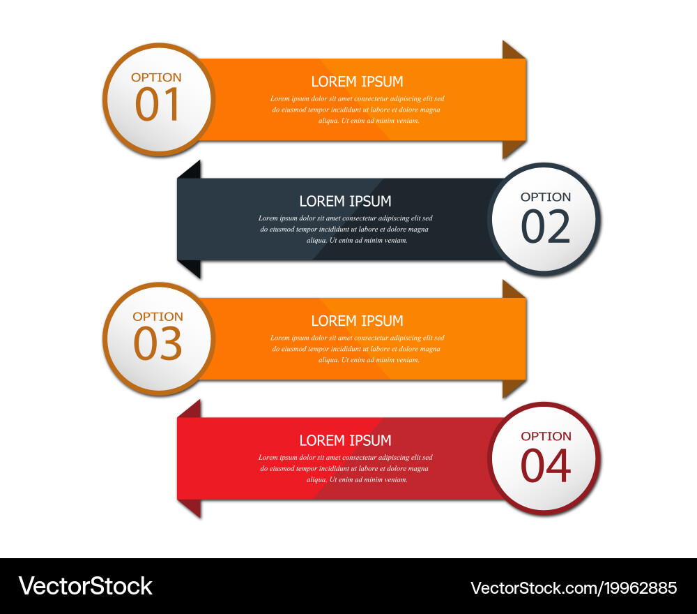 Banner With Numbers And Text Royalty Free Vector Image