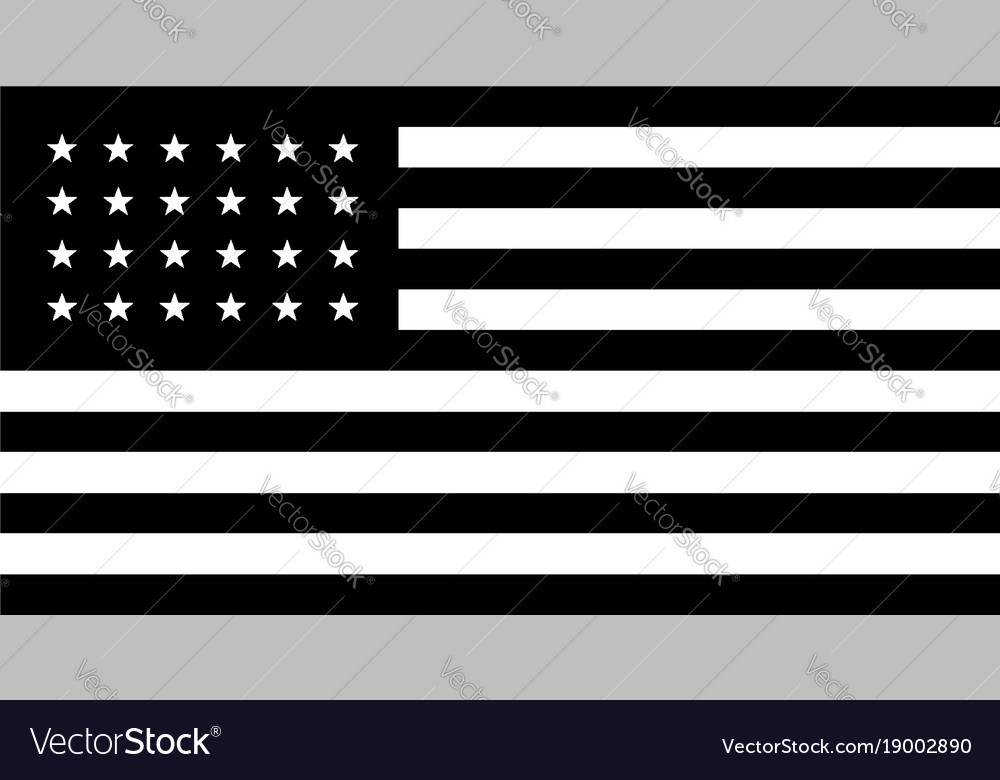 24 star united states flag 1822 vintage Royalty Free Vector