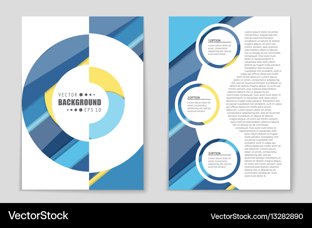 Abstract layout background set for art Royalty Free Vector