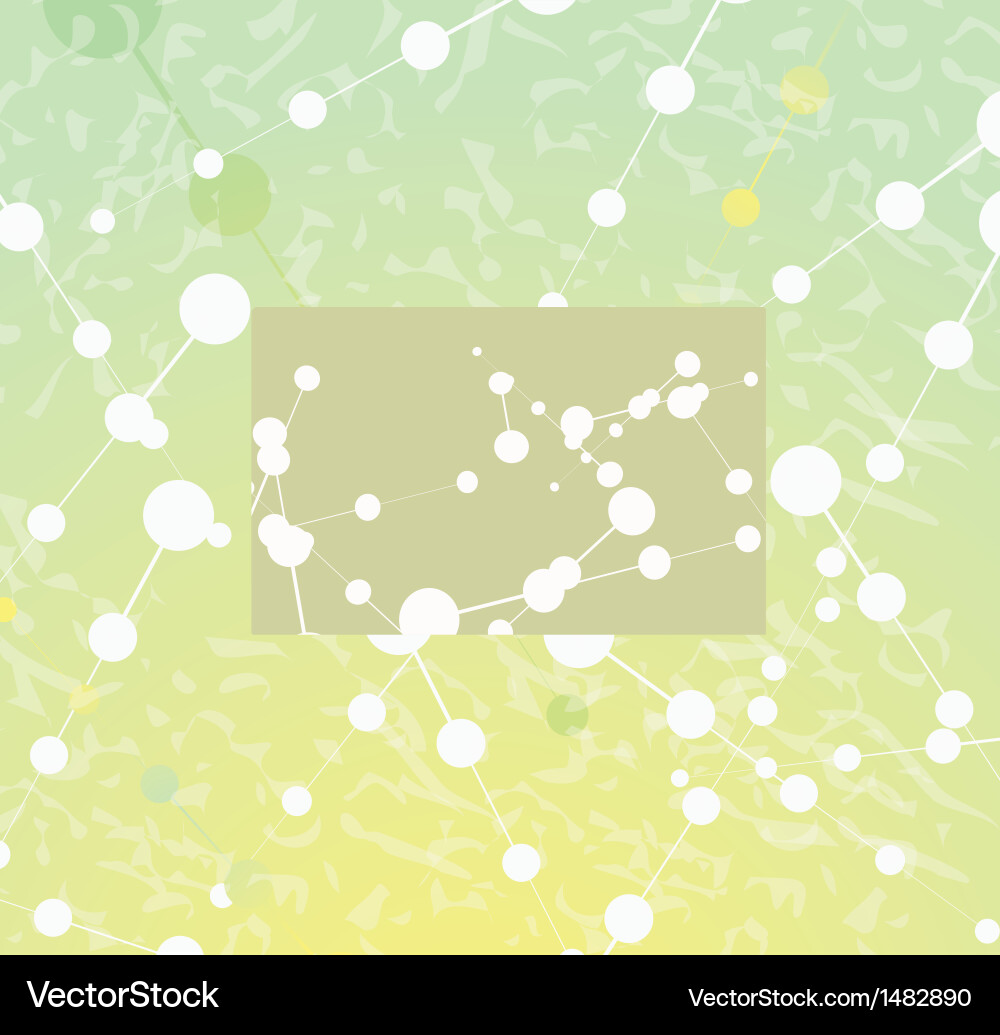 Abstract molecular structure background Royalty Free Vector
