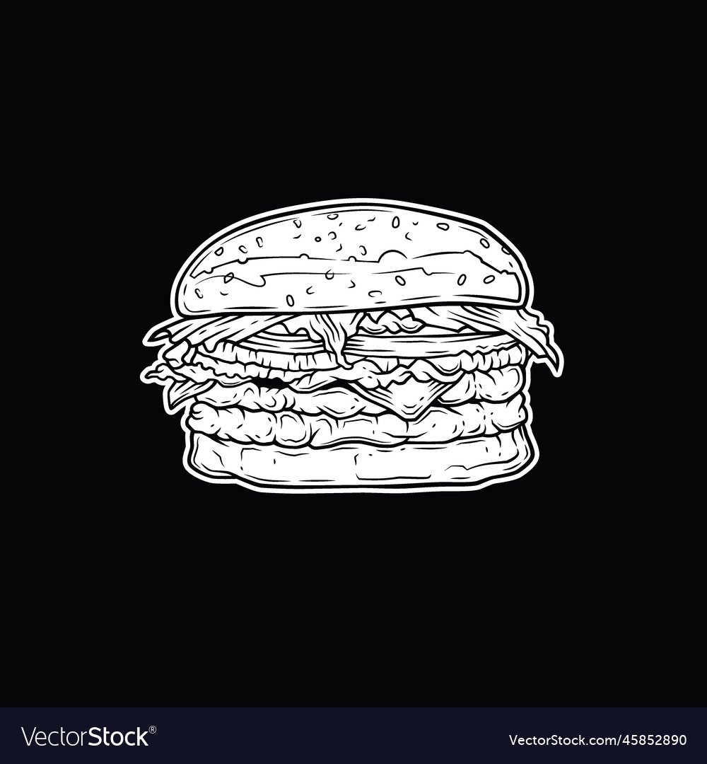 Burger Royalty Free Vector Image - VectorStock