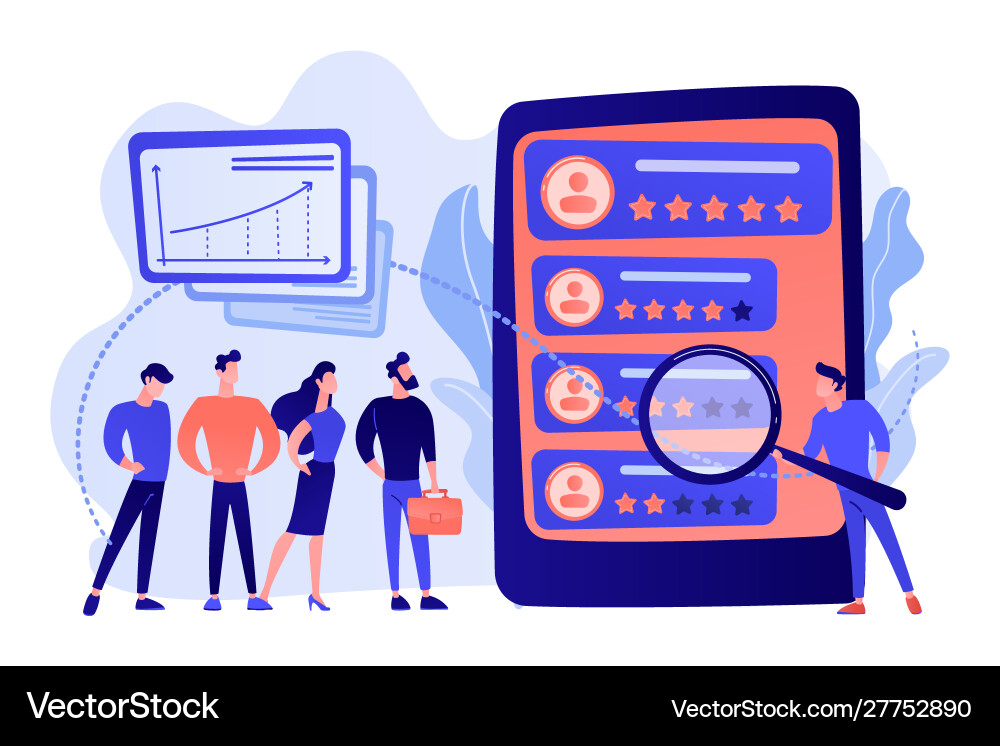 Performance rating concept Royalty Free Vector Image